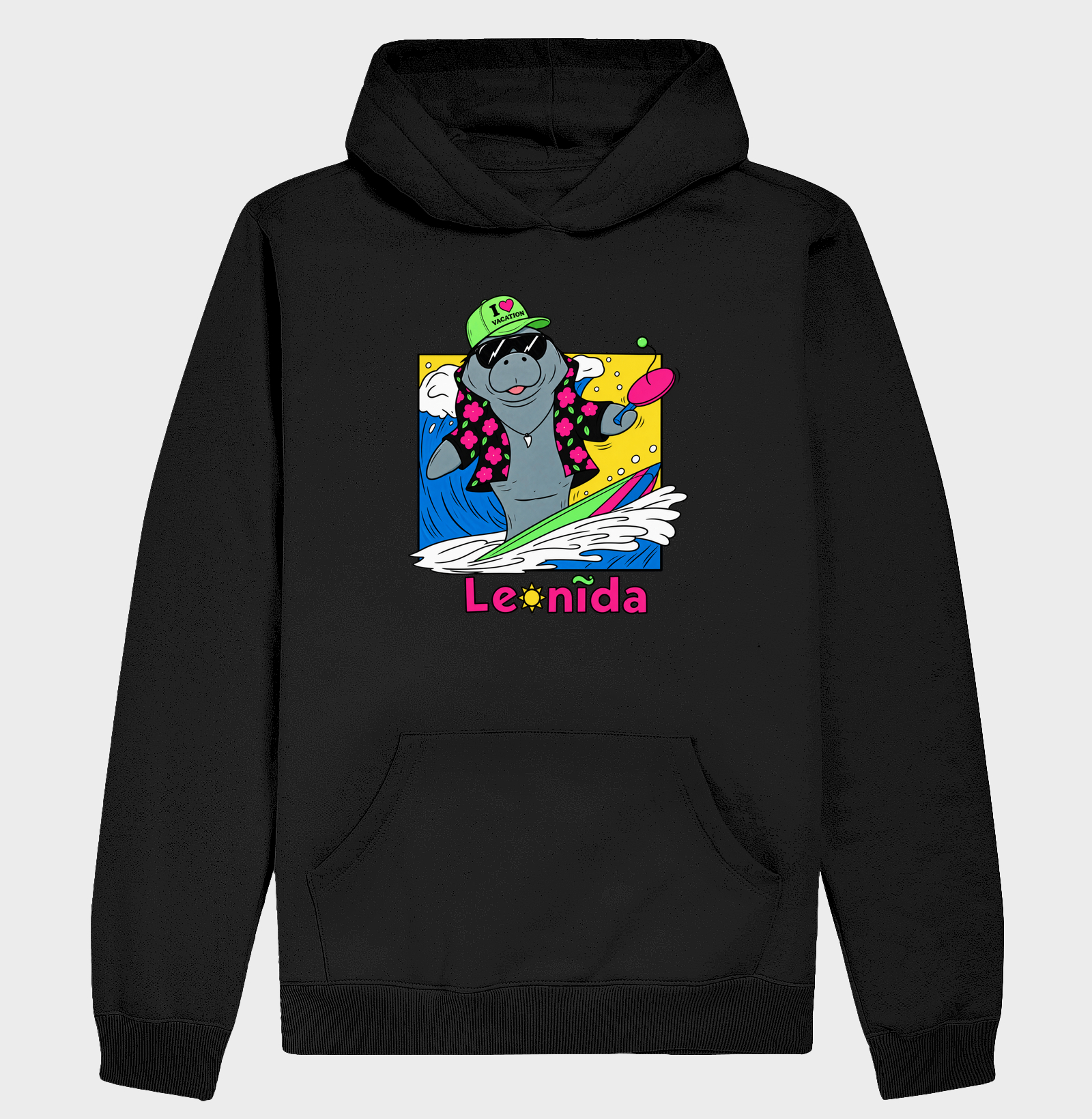 Hoodie Moletom GTA 6 Jason – Leonida Surf com Peixe Boi / Manatee - Imagem 2