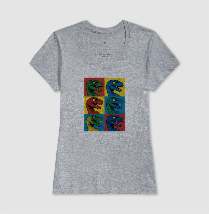 Camiseta Dino Pop Velociraptor - Imagem 11