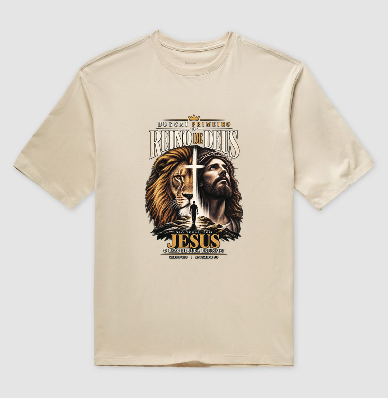 Buscai Primeiro o Reino de Deus — Camiseta Oversized - Imagem 5