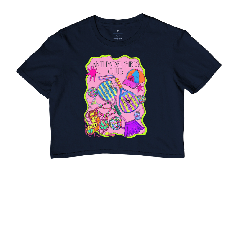 Camiseta Feminina Anti Padel Girls Club Rosa - Imagem 4