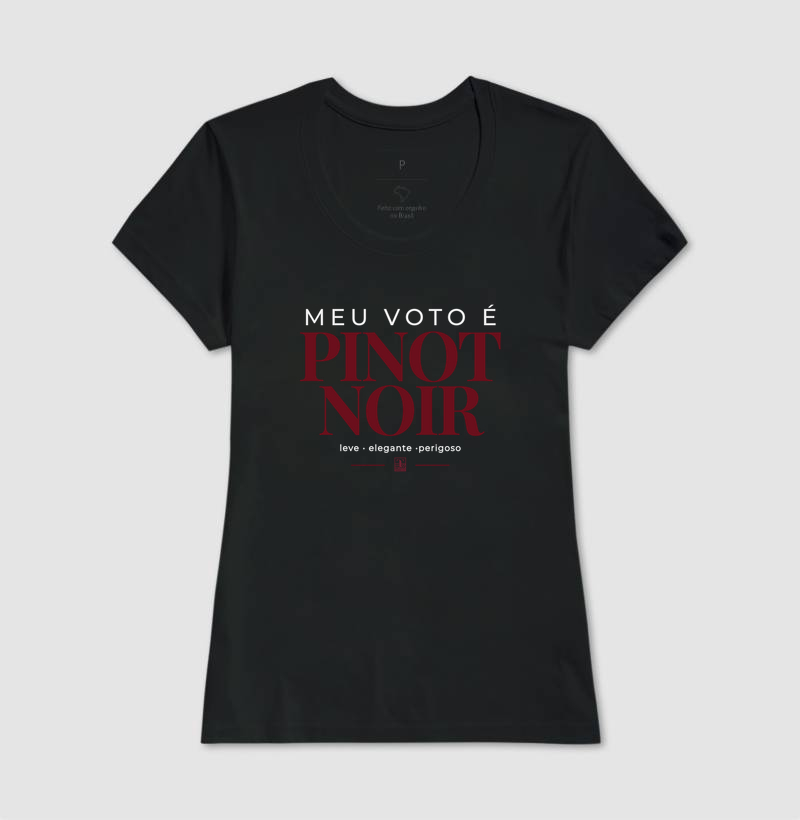 Camiseta “Meu Voto é Pinot Noir” – Wine Minimalista - Imagem 3