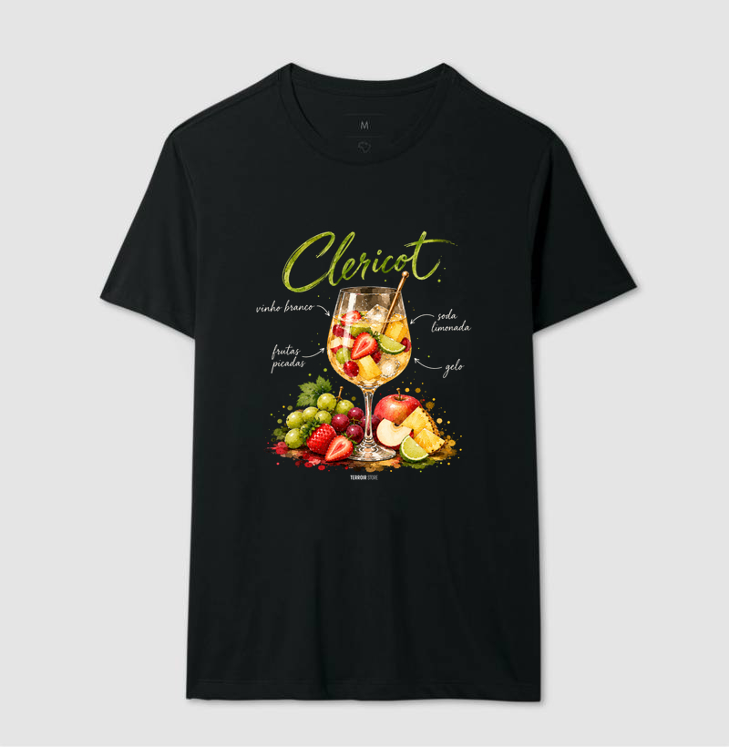 Camiseta Clericot – Drink com Vinho Branco e Frutas - Imagem 2