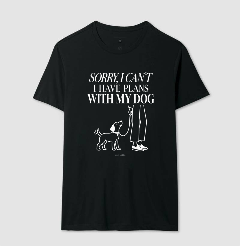 Camiseta Sorry I Can’t, I Have Plans With My Dog - Imagem 2
