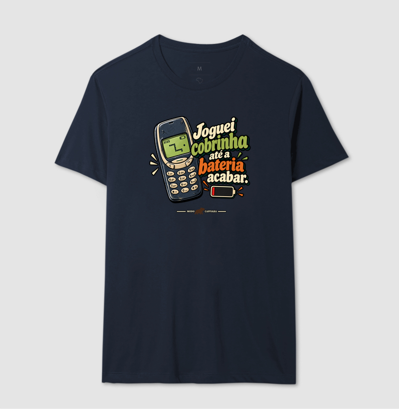 JOGUEI COBRINHA ATÉ A BATERIA ACABAR - Modo capivara - Camiseta - Imagem 8