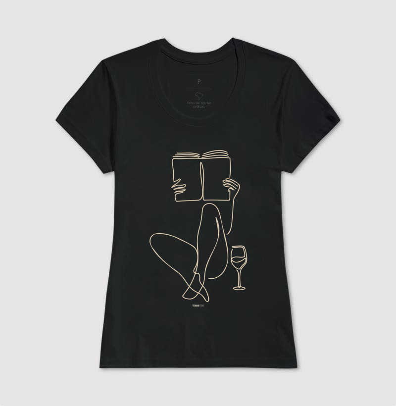 Camiseta Leitura e Vinho - Imagem 3