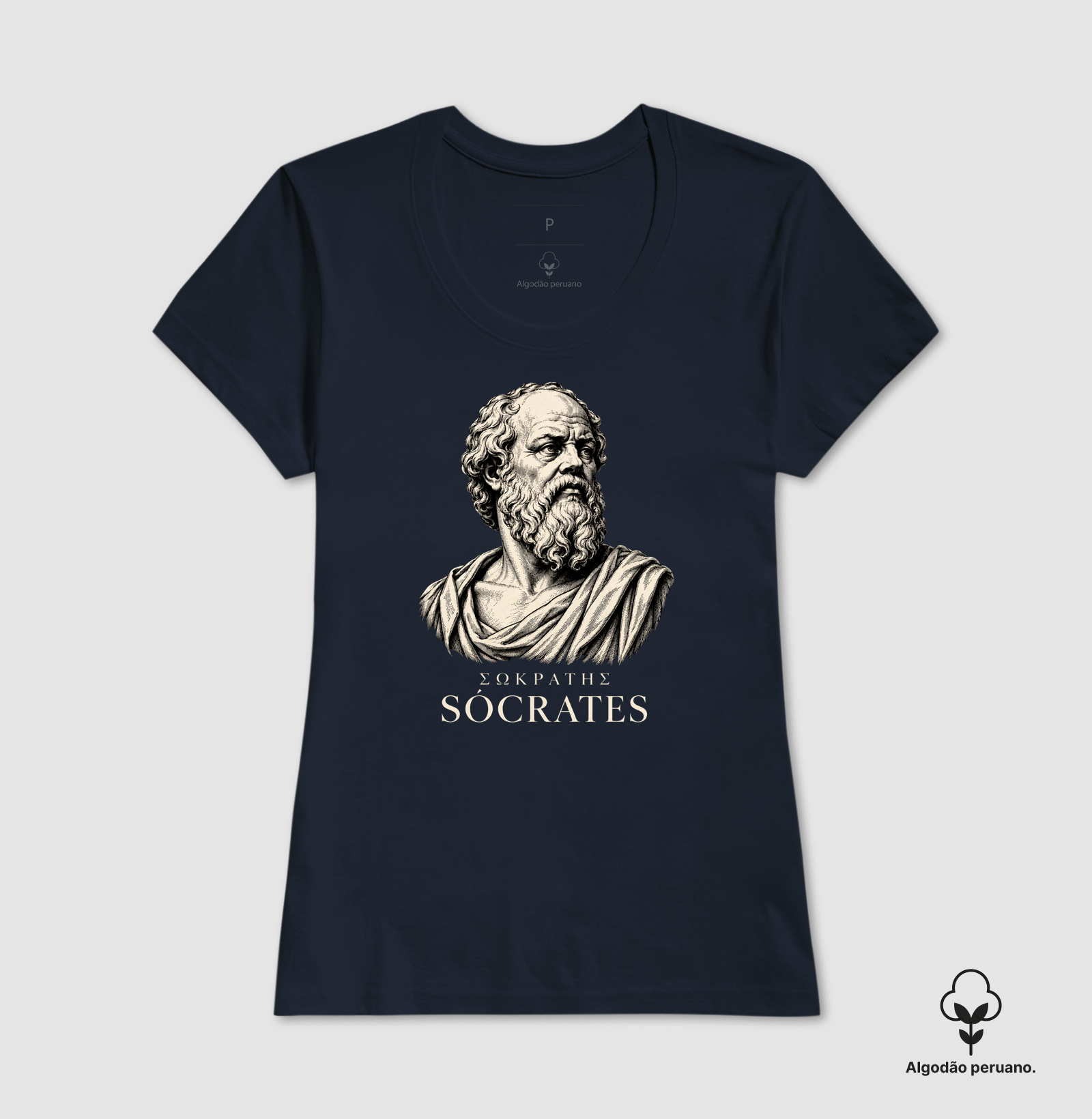 Camiseta Sócrates - algodão peruano - Imagem 8