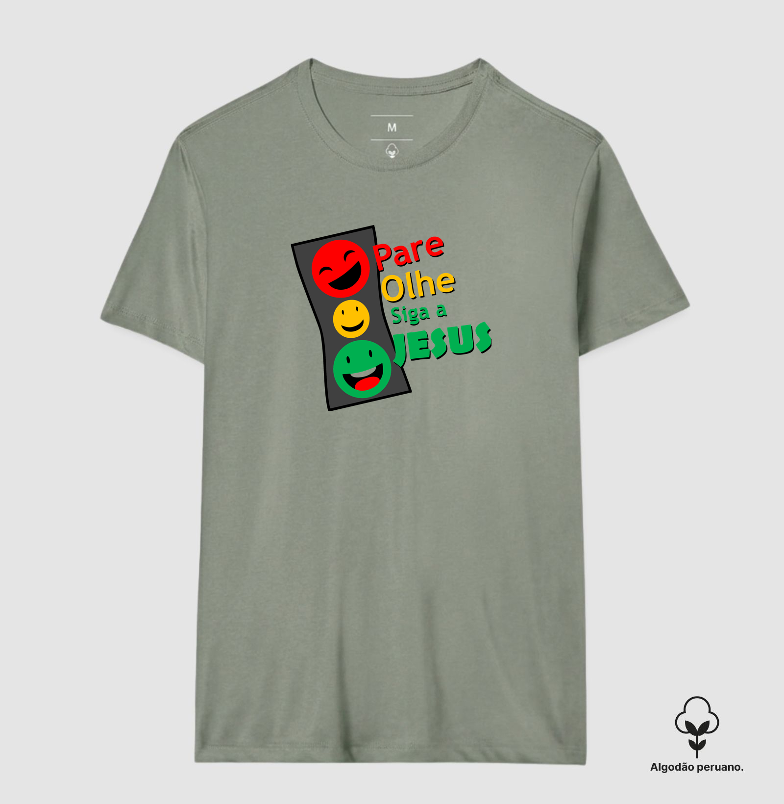 Camiseta Pare, Olhe, siga a Deus - Imagem 8