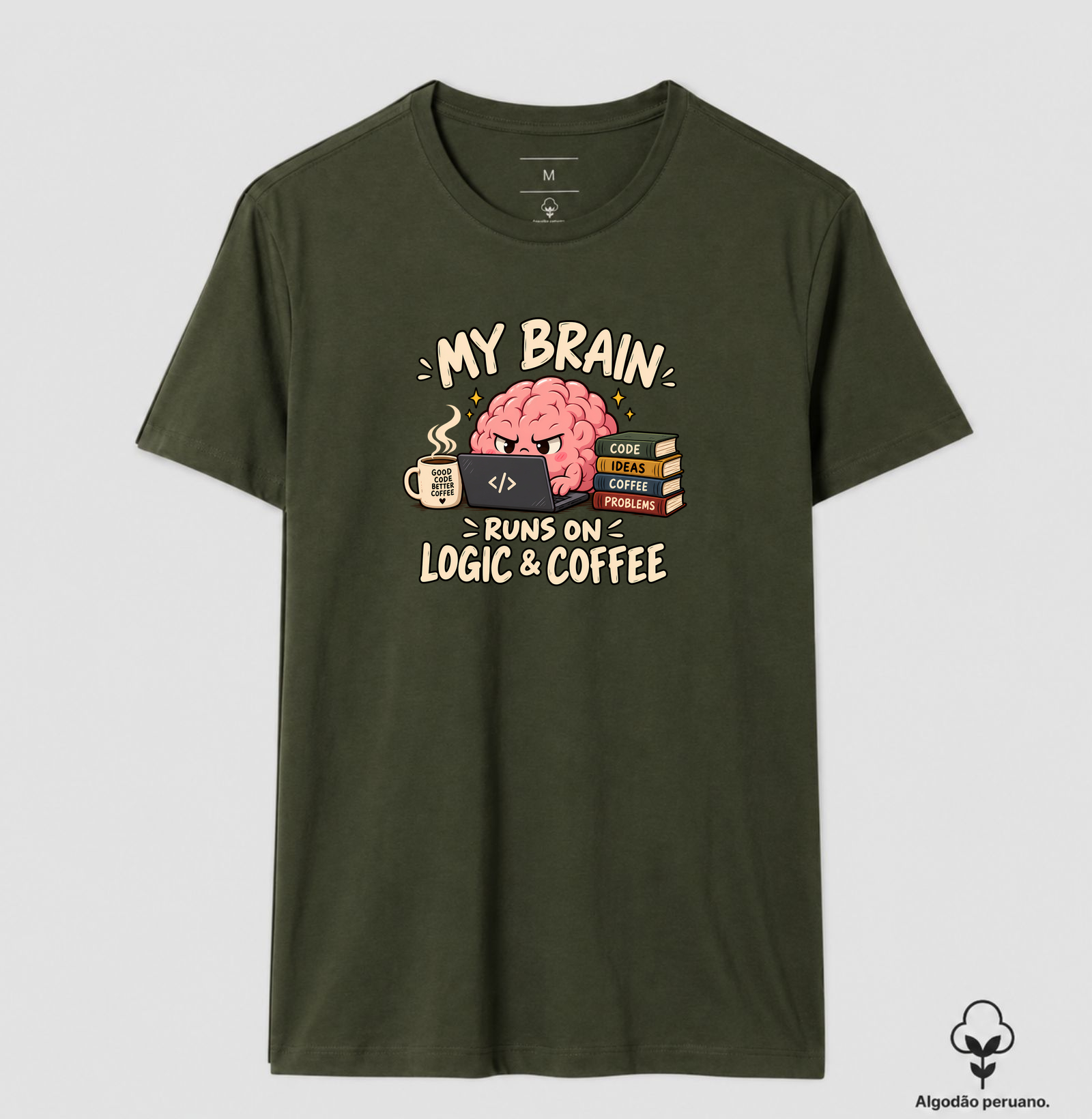 My Brain Runs on Logic & Coffee - Imagem 8