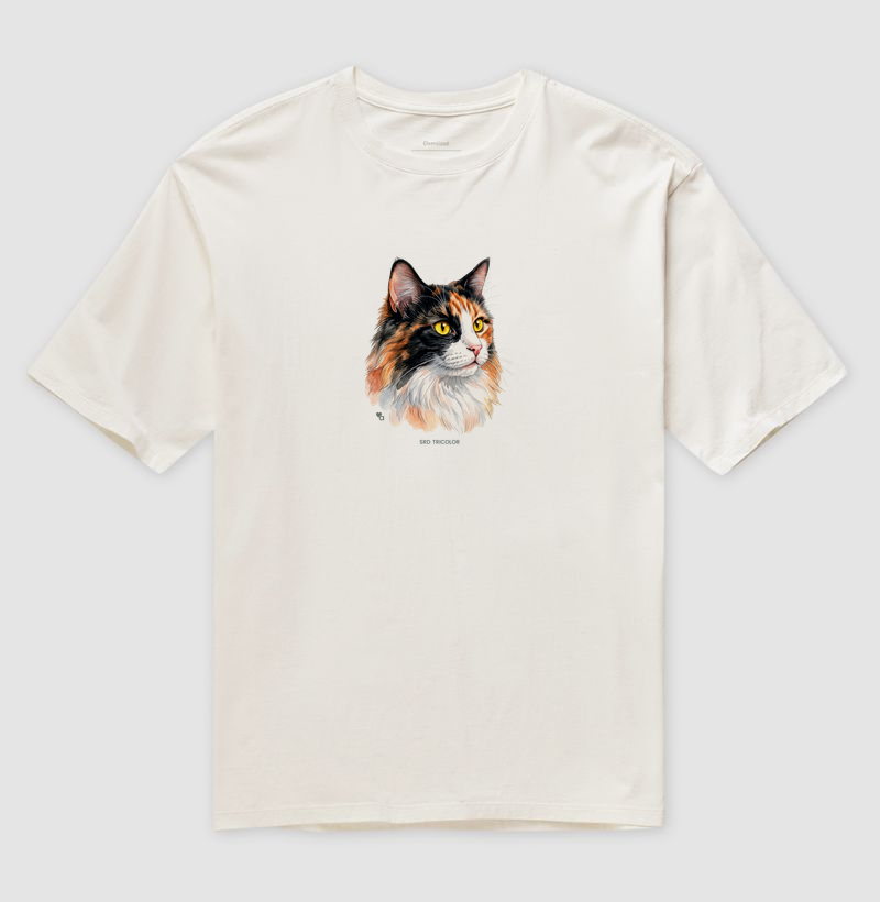 Gatos - SRD Tricolor - Oversized - Imagem 6