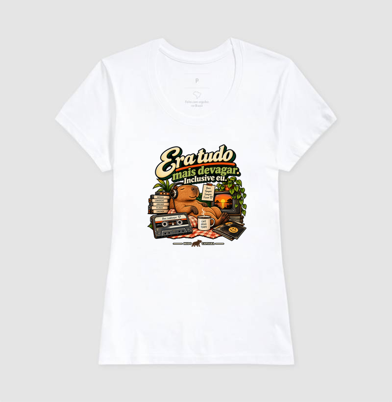 ERA TUDO MAIS DEVAGAR. INCLUSIVE EU - Modo Capivara - Camiseta - Imagem 7