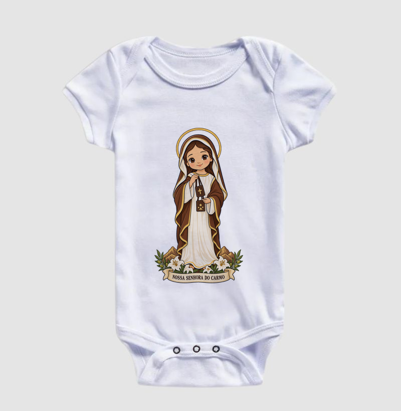 Nossa Senhora do Carmo estilo chibi - Imagem 3