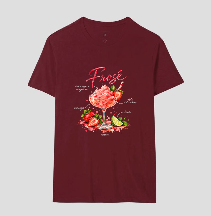 Camiseta Frosé – Drink com Vinho Rosé e Morango - Imagem 12
