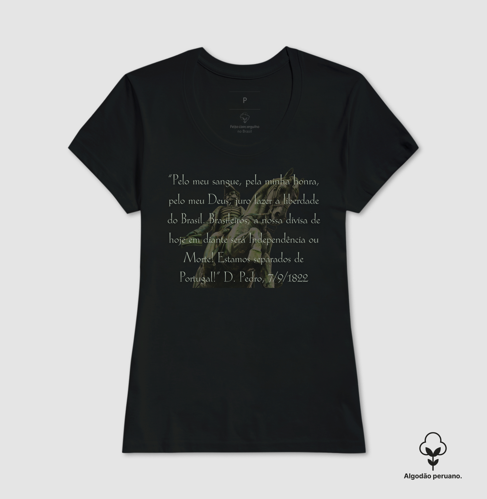 Camiseta Algodão Independência ou Morte - Imagem 2