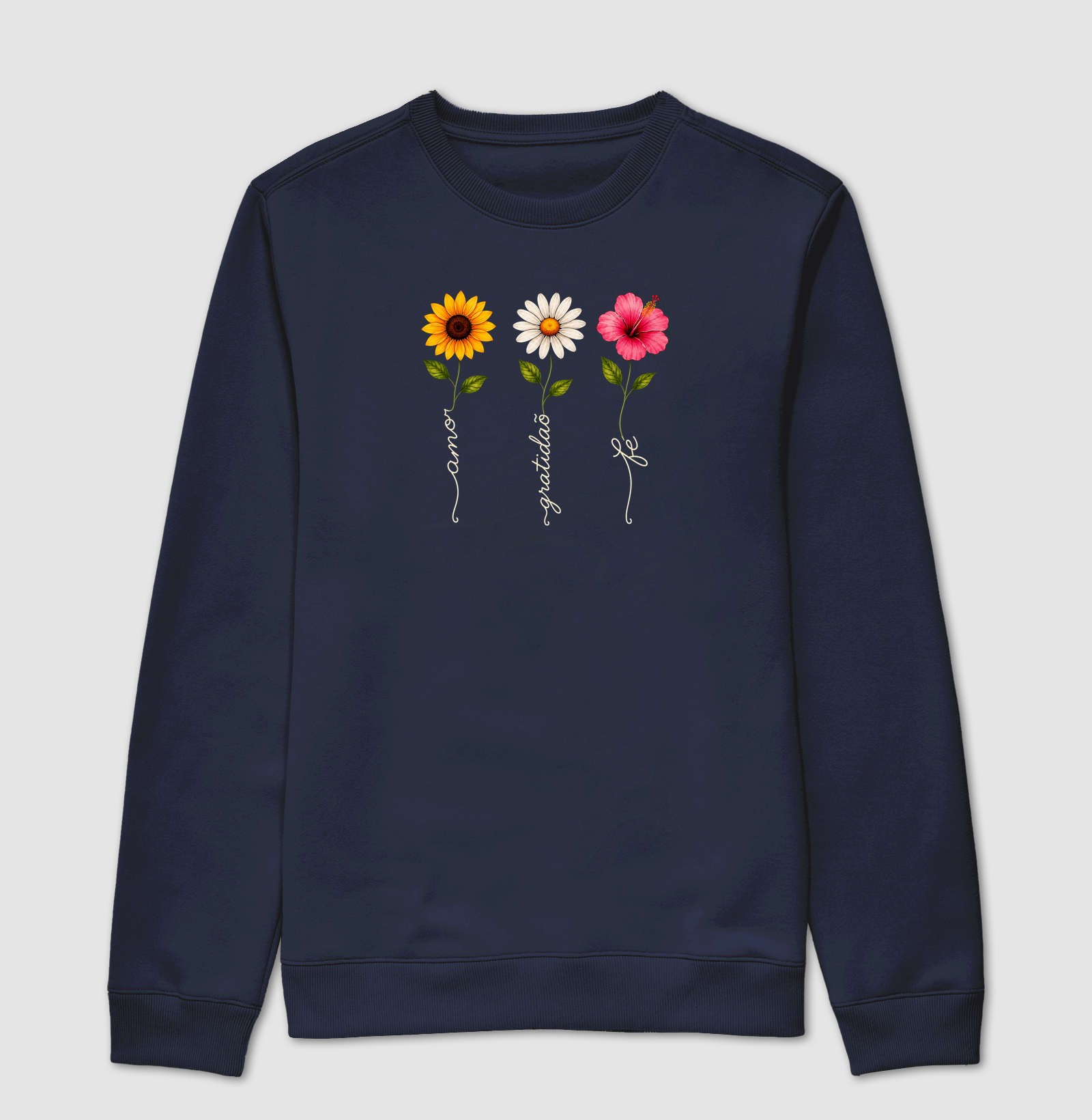 Camiseta Floresça com amor, fé e gratidão. - Imagem 5