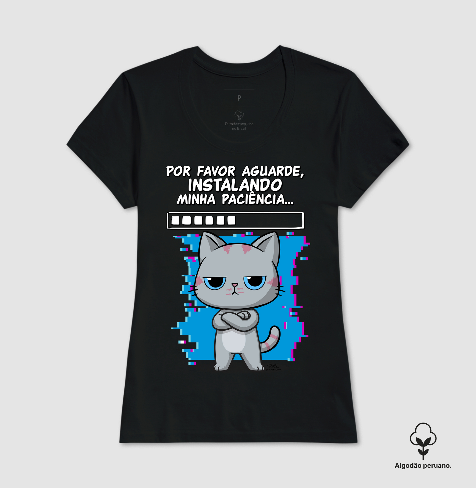 Camiseta Gato Sincero Paciência - Imagem 4