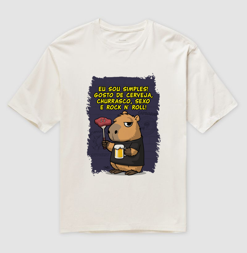 Capivara Rock Simples - Imagem 4