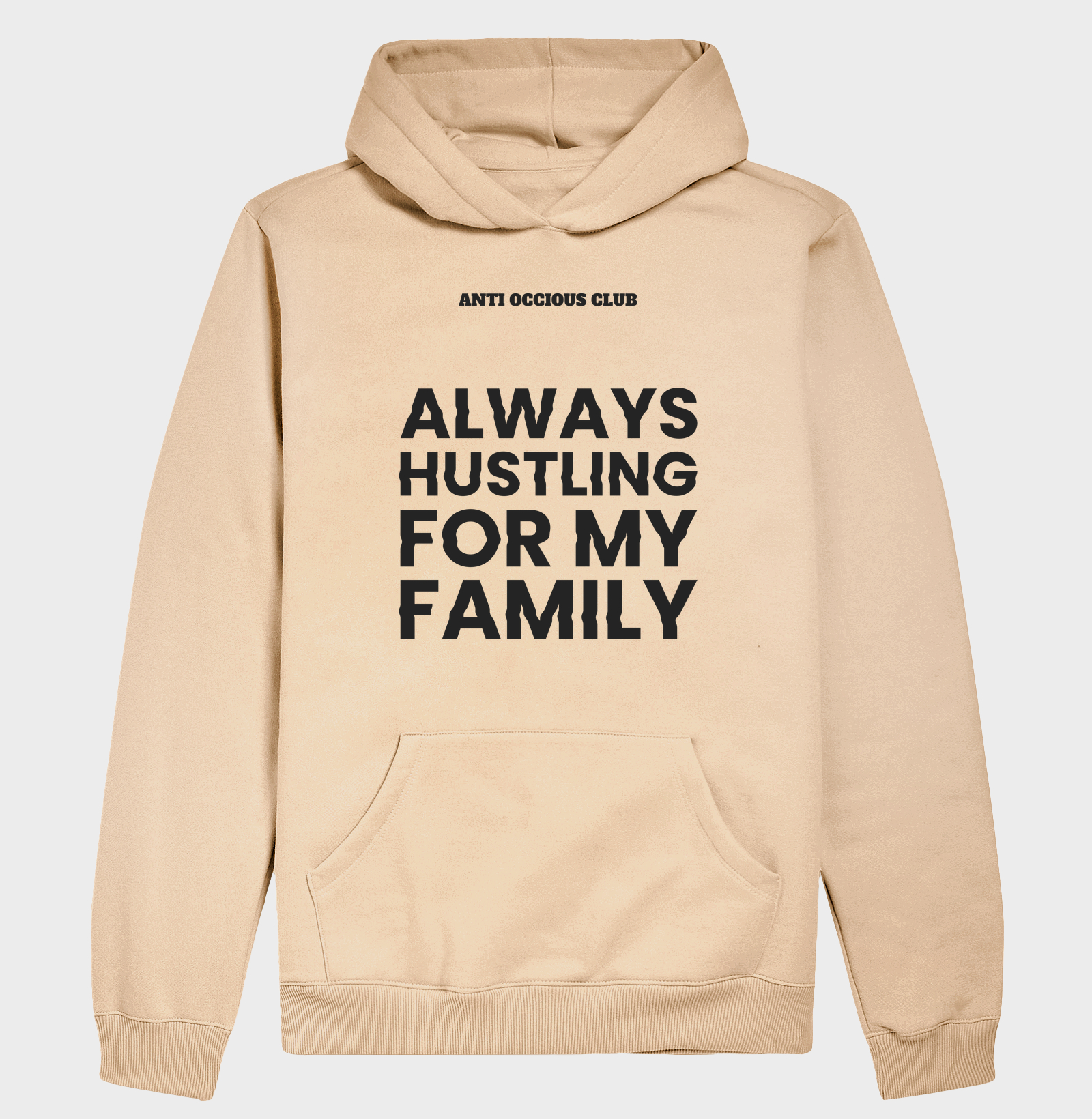 Hoodie Slim - ALWAYS HUSTLING FOR MY FAMILY - Imagem 4