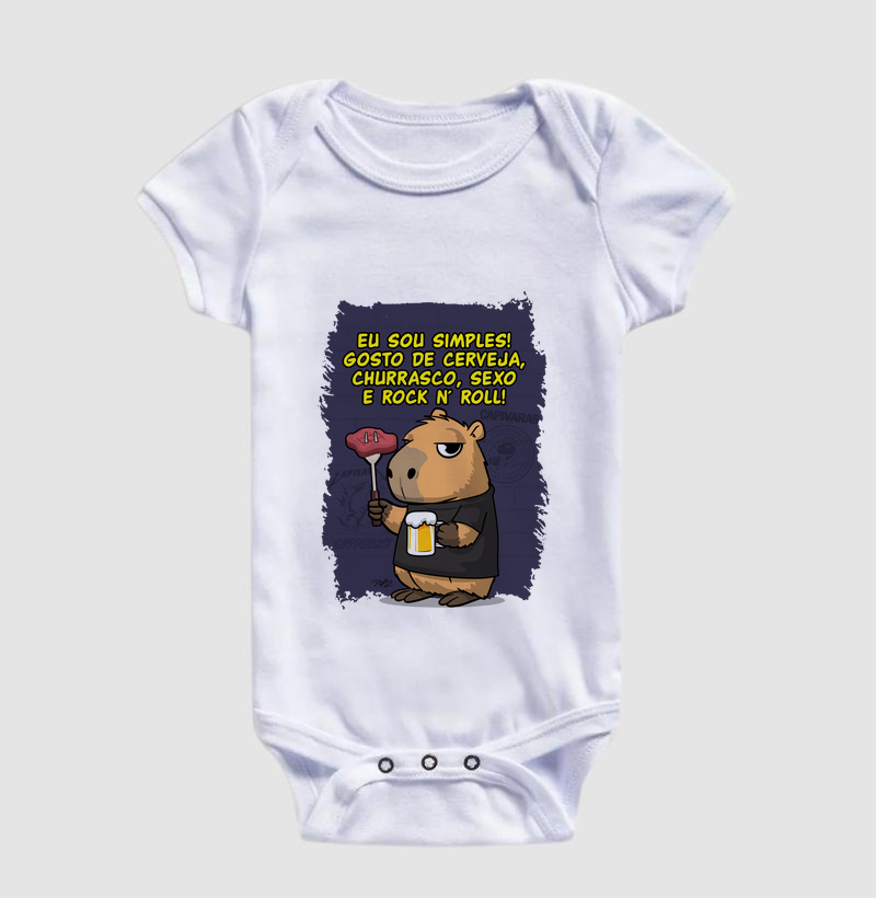 Capivara Rock Simples - Imagem 3