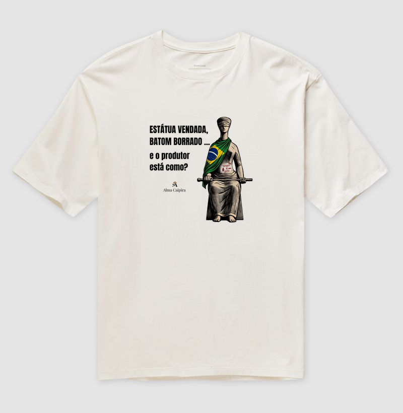 Estátua vendada, batom borrado, e o produtor está como? (tomando no adubo) - Imagem 4