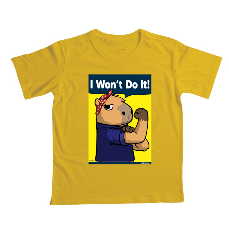Camiseta Capivara I won’t do it! - Imagem 4