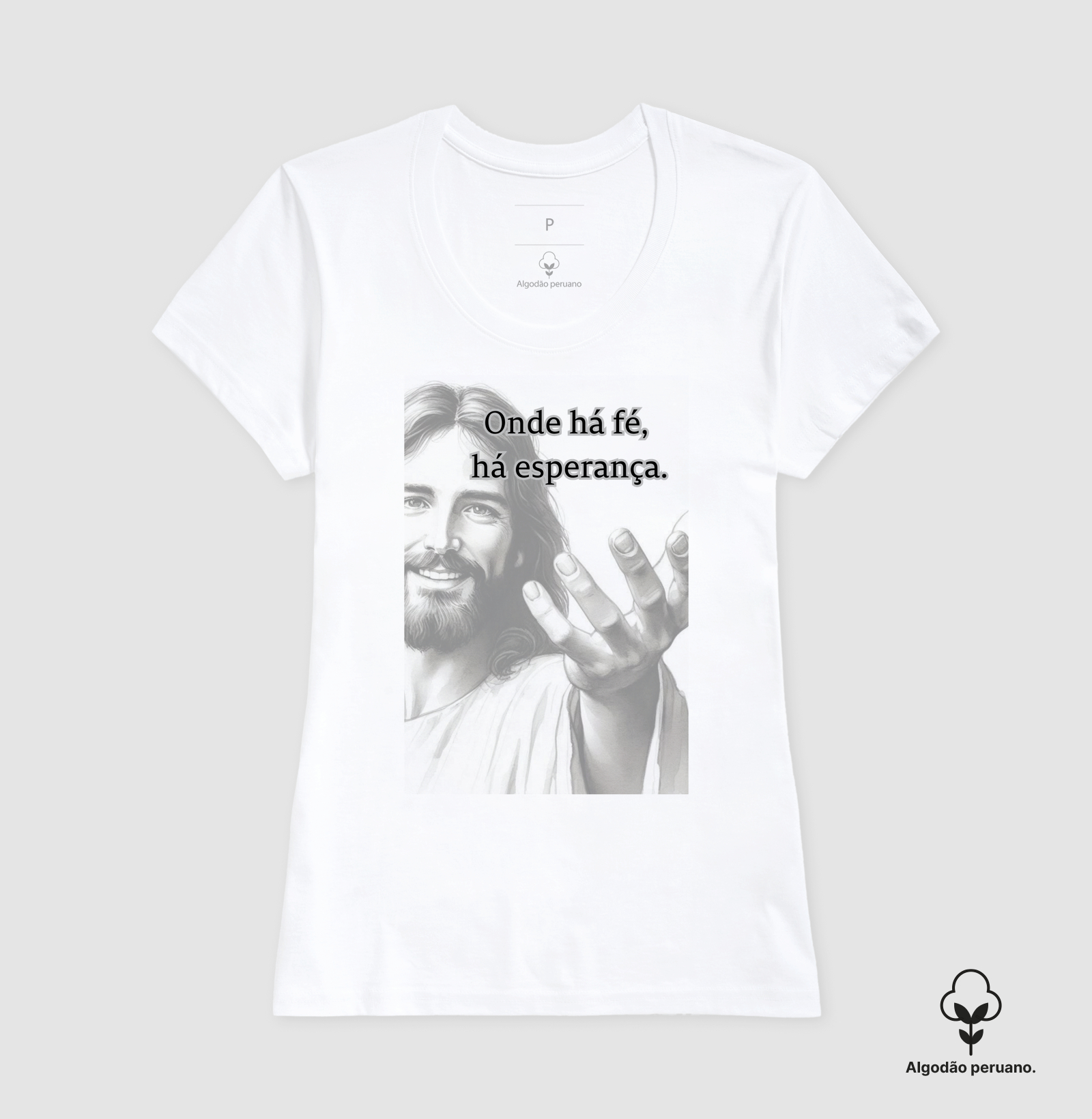 Camiseta Onde há fé, há Esperança - Imagem 3