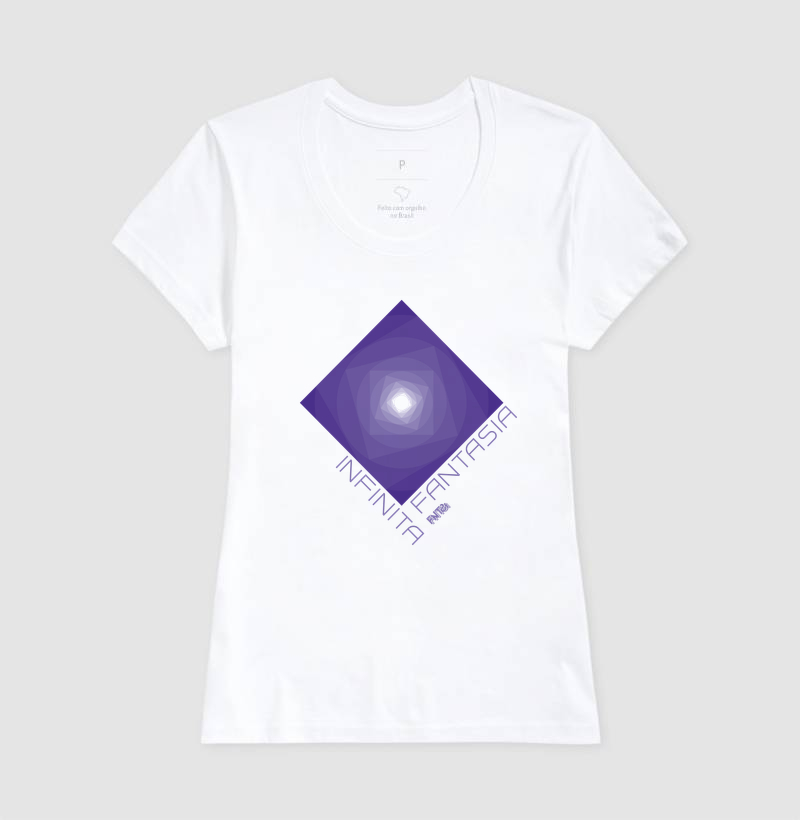 T-SHIRT "INFINITA FANTASIA" / ROXO ESTAMPA GRANDE 