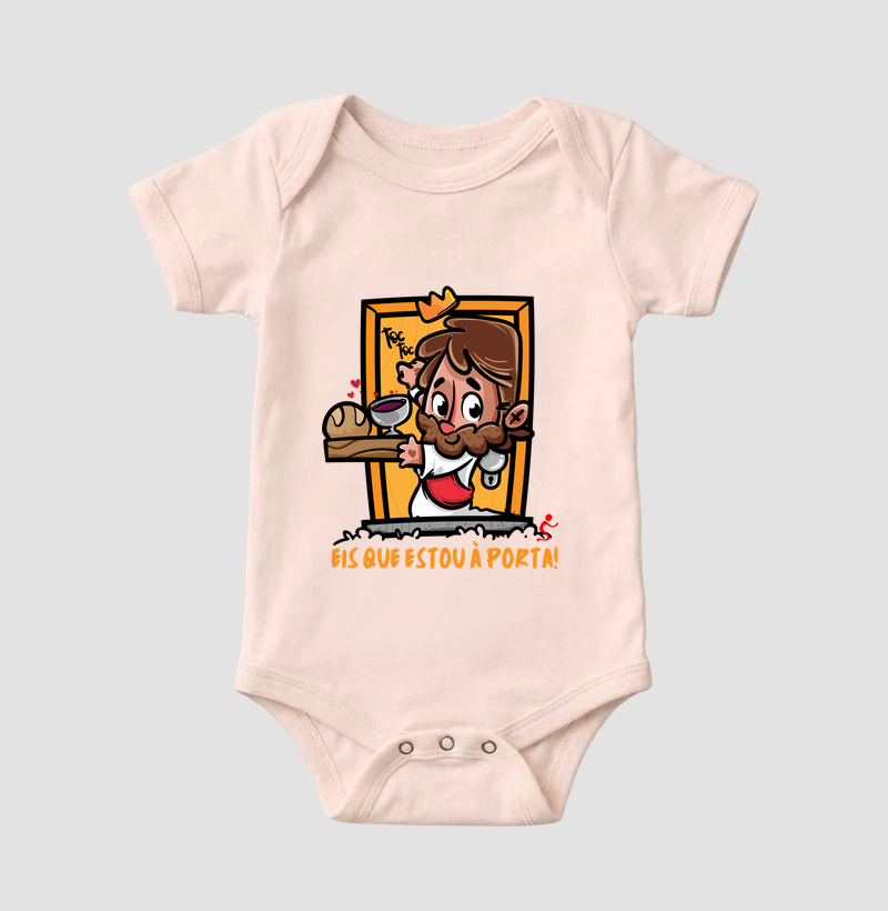 Body Infantil Cristão Jesus Está à Porta - Imagem 5