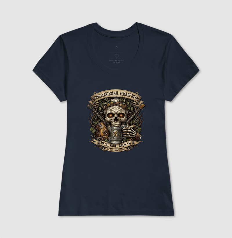 Camiseta Cerveja artesanal, alma de metal - Imagem 7