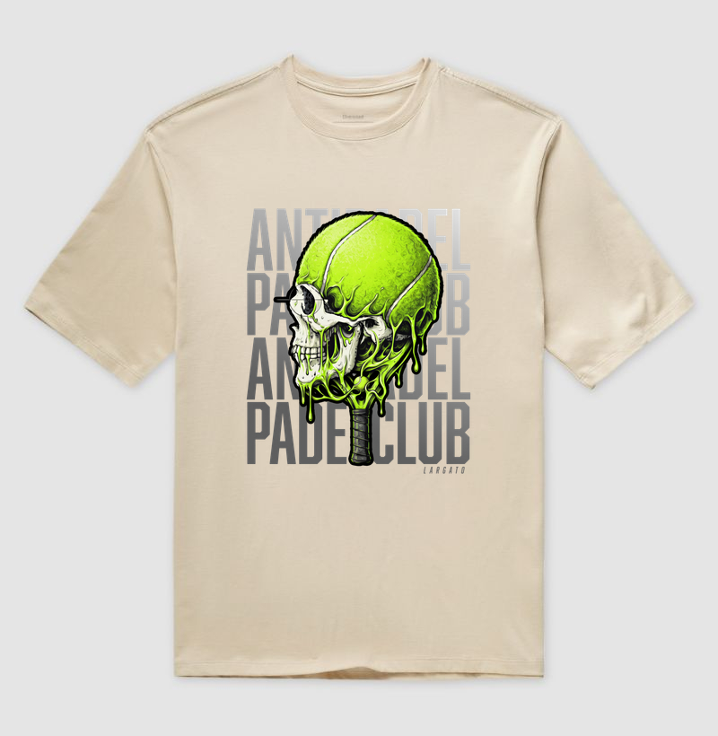 Camiseta Anti-Padel Caveira Prata - Imagem 3