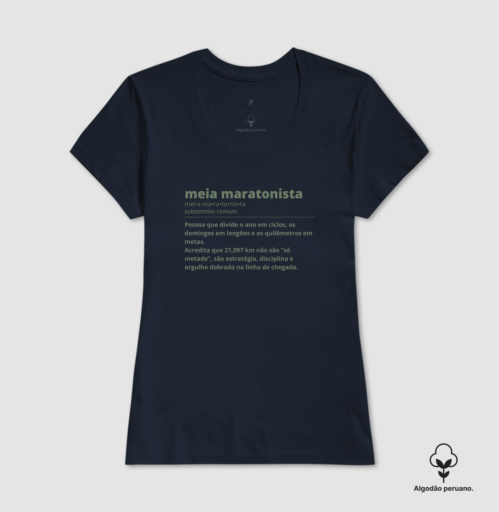 Camiseta Algodão Peruano Meia Maratona - Meia Maratonista Dicionário - Imagem 2