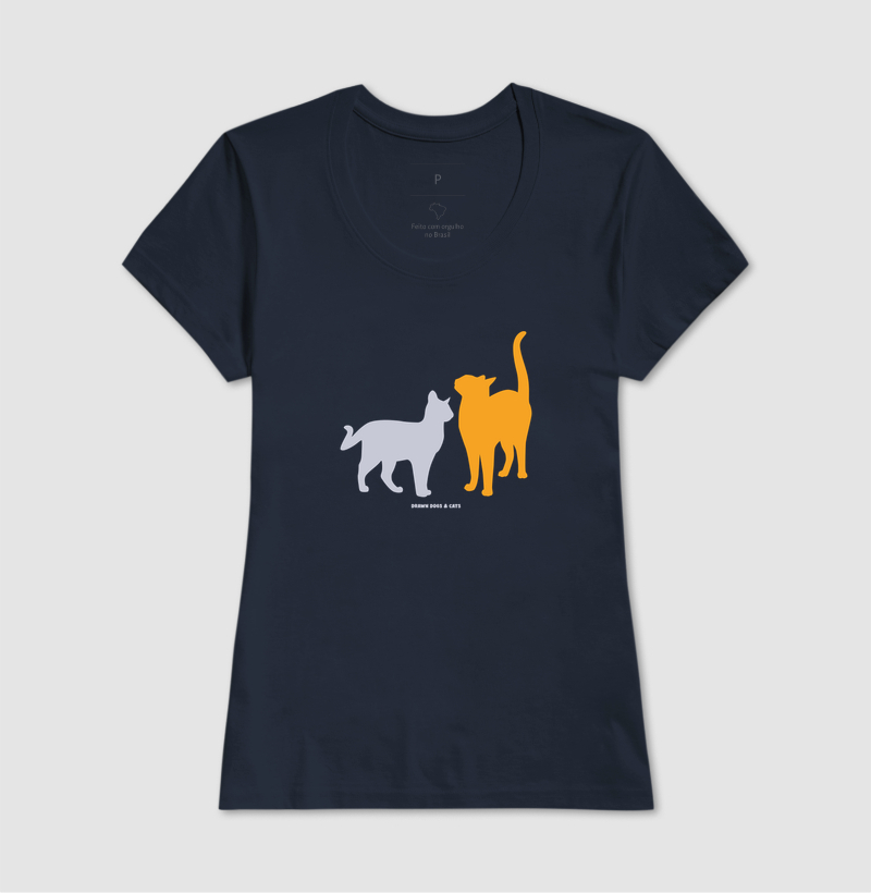 Silhuetas gatos laranja e cinza - Imagem 8