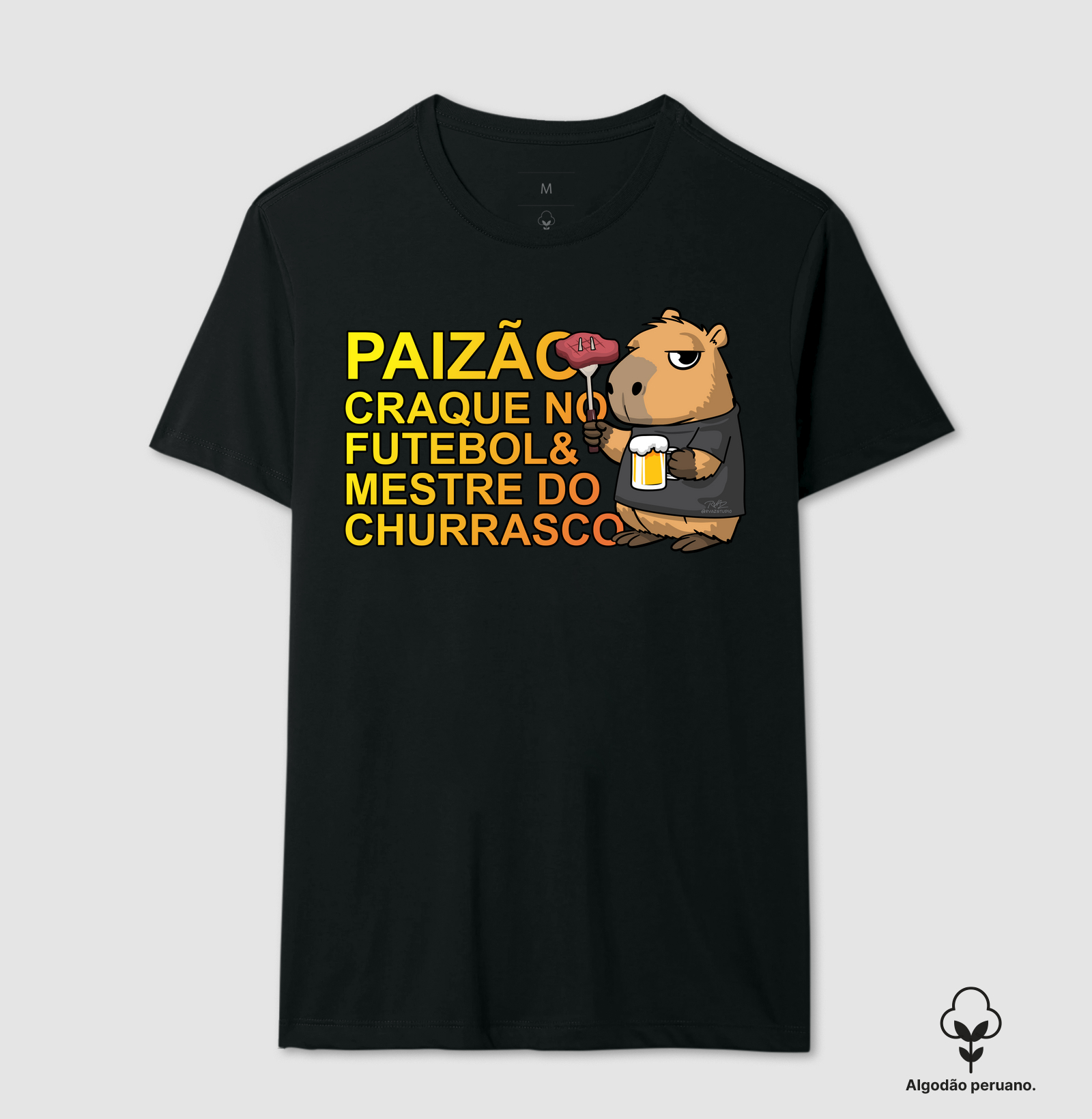 Camiseta Capivara Pai Churrasco - Imagem 2