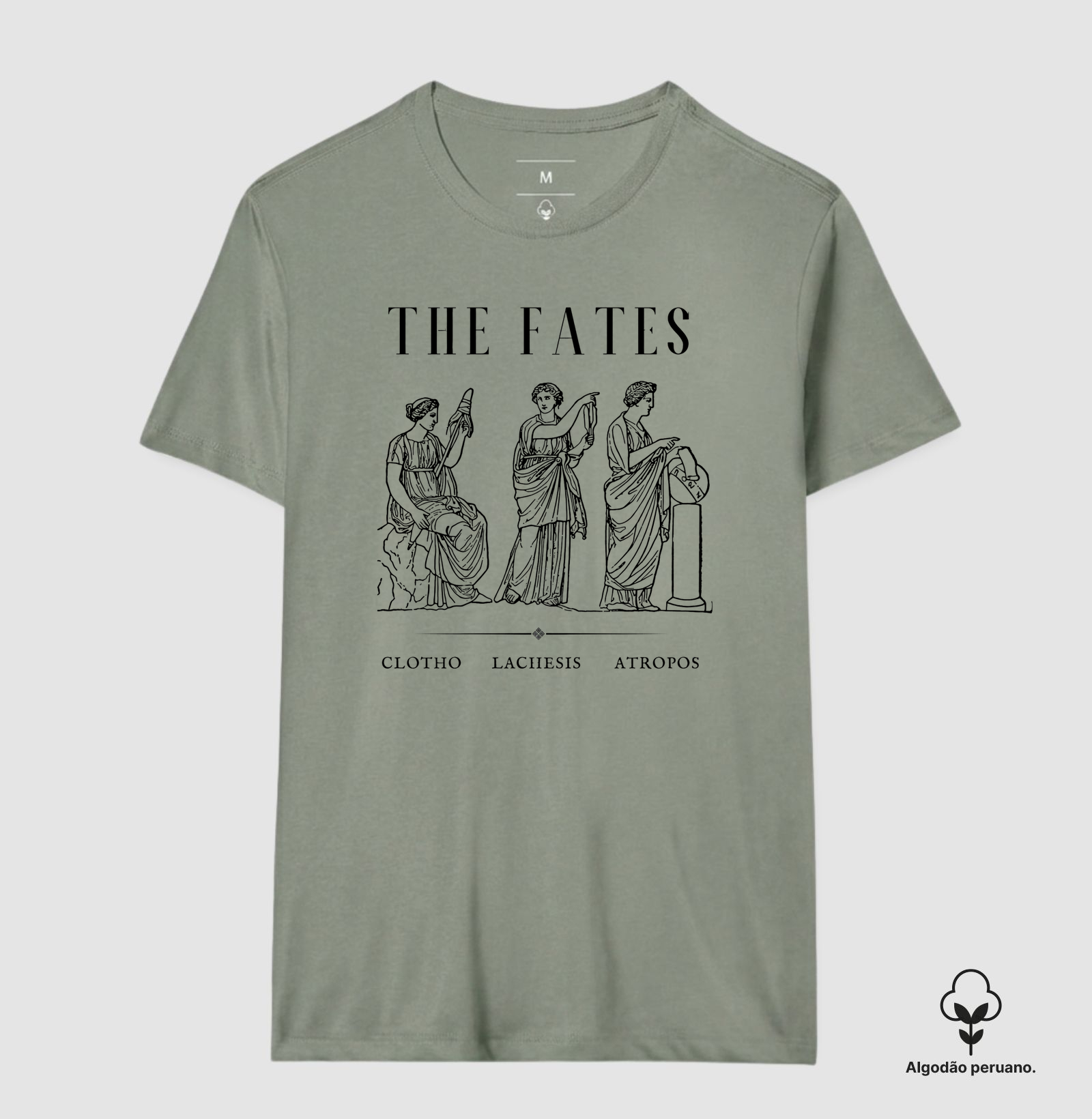 Camiseta As Moiras – Mitologia Grega | The Fates Algodão Peruano  - Imagem 3