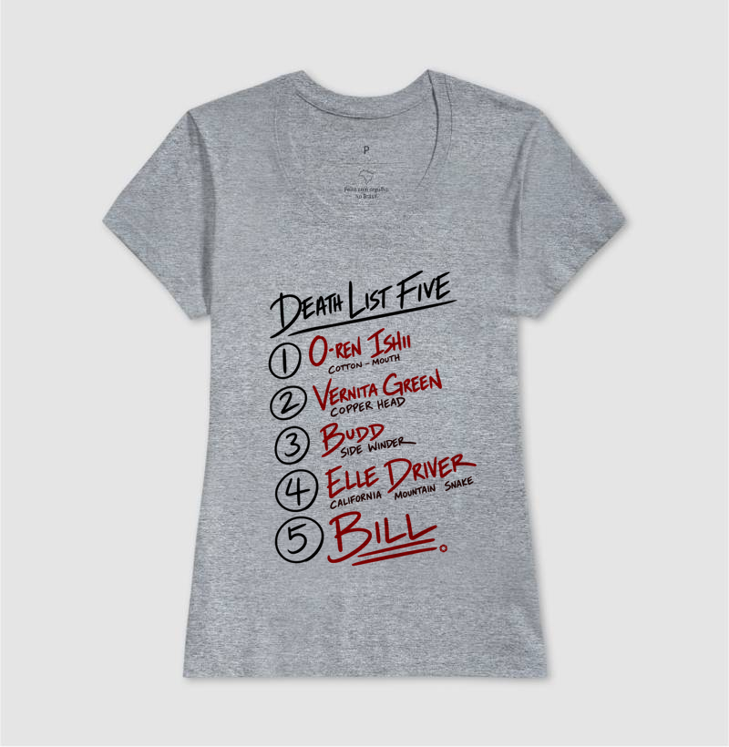 Camiseta Kill Bill – Death List Five - Imagem 5