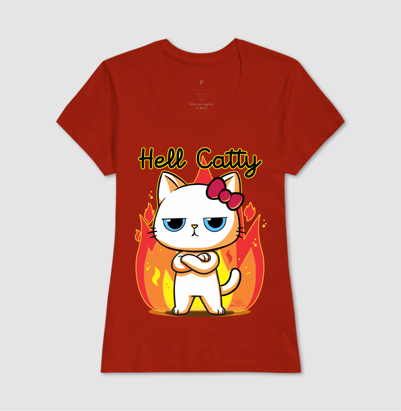 Camiseta Gato Sincero Hell Catty - Imagem 11