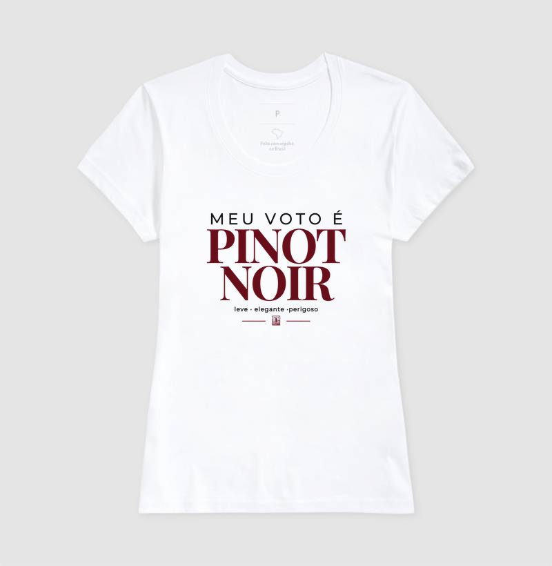 Camiseta “Meu Voto é Pinot Noir” – Wine Minimalista - Imagem 5