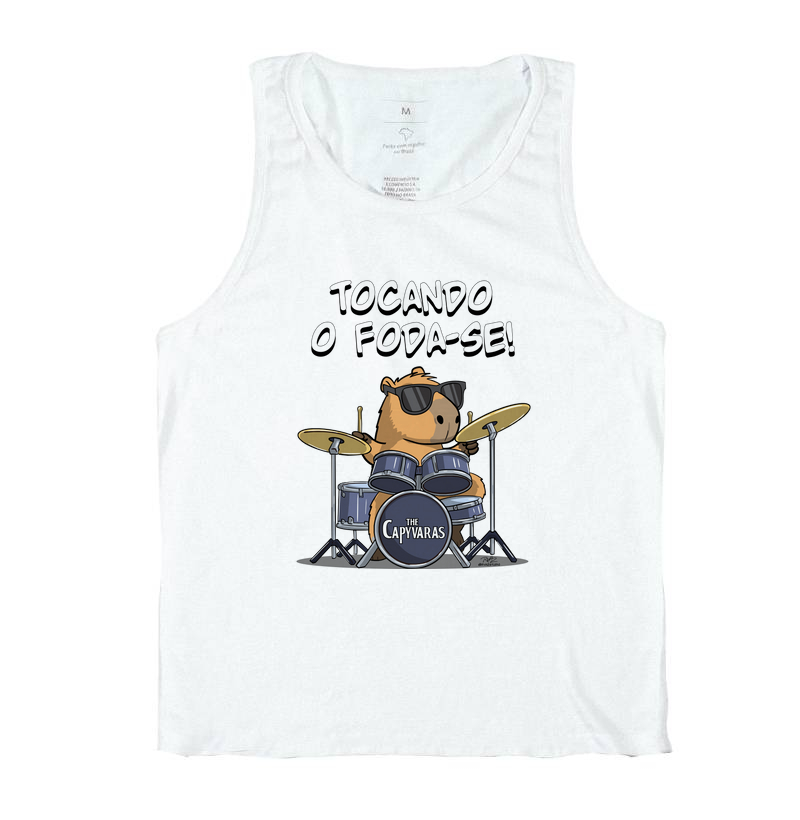 Camiseta Capivara Tocando o Foda-se - Imagem 2