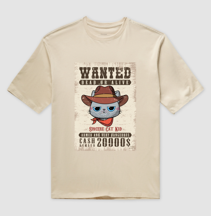 Camiseta Wanted Cat Kid - Imagem 3