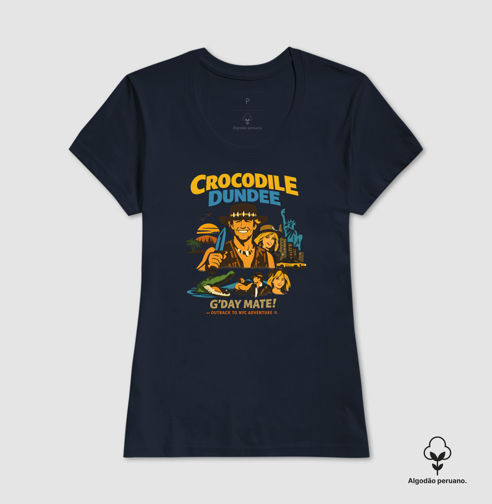 Camiseta Crocodilo Dundee Day Mate - Imagem 7
