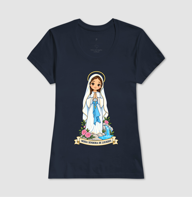 Nossa Senhora de Lourdes estilo chibi - Imagem 7