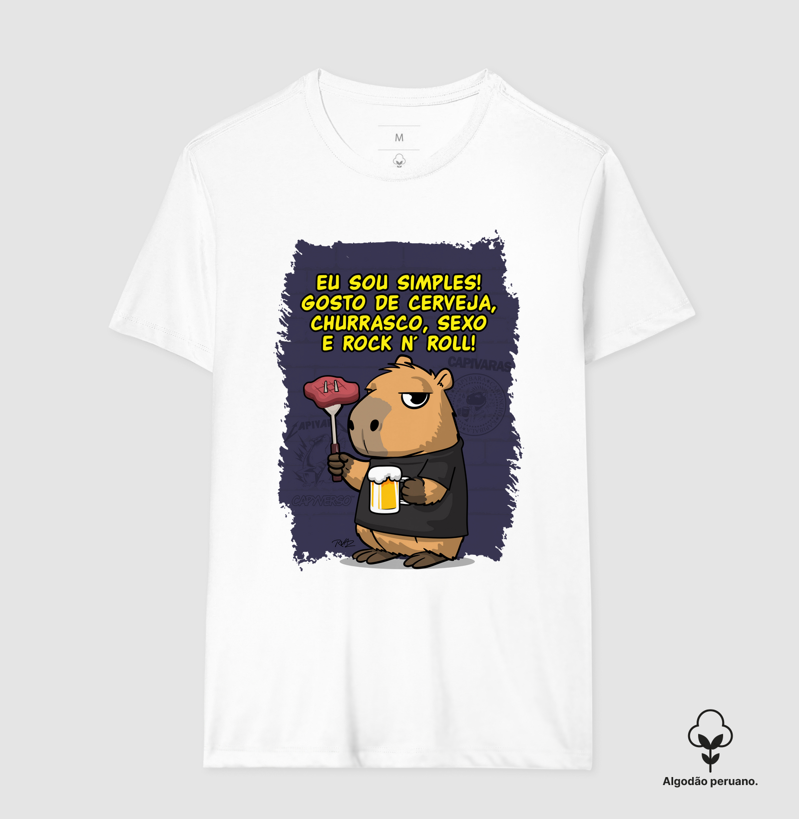 Capivara Rock Simples - Imagem 6