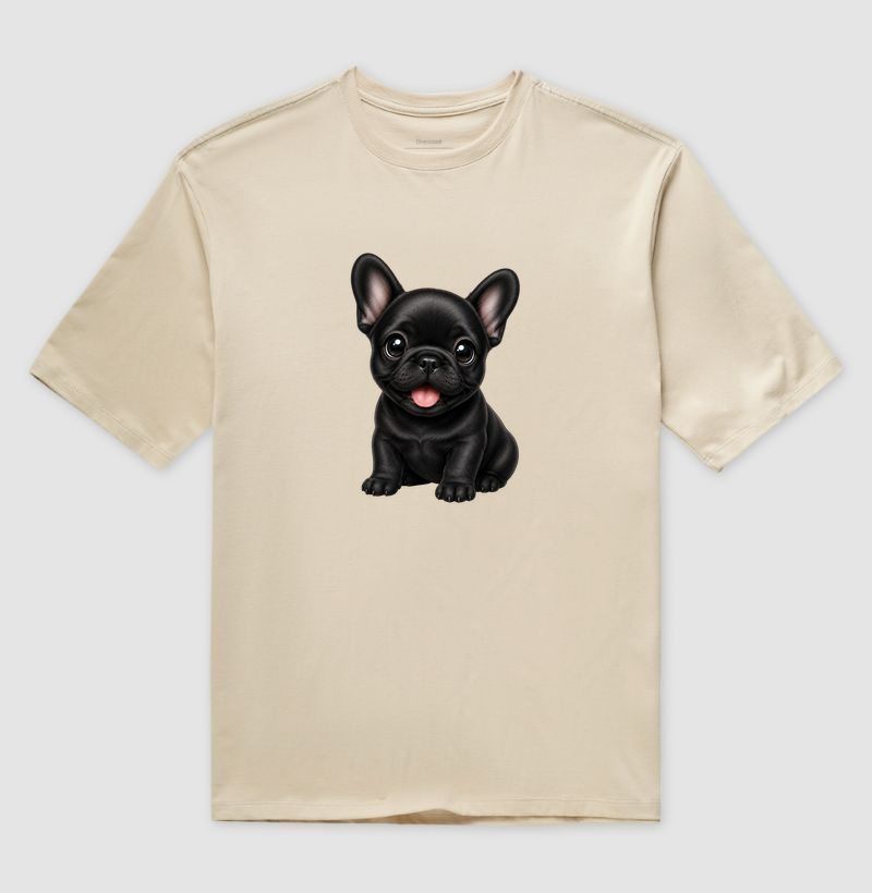 Bulldog (Buldogue) Francês Preto - Desenho Animado - Imagem 3