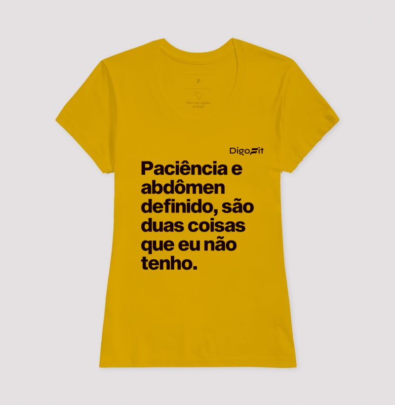 CAMISETA ACADEMIA PACIÊNCIA E ABDÔMEN DEFINIDO - Imagem 15
