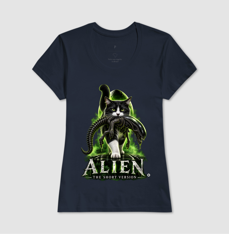 Camiseta Alien – The Short Version Gatos (frajolinha) - Imagem 7