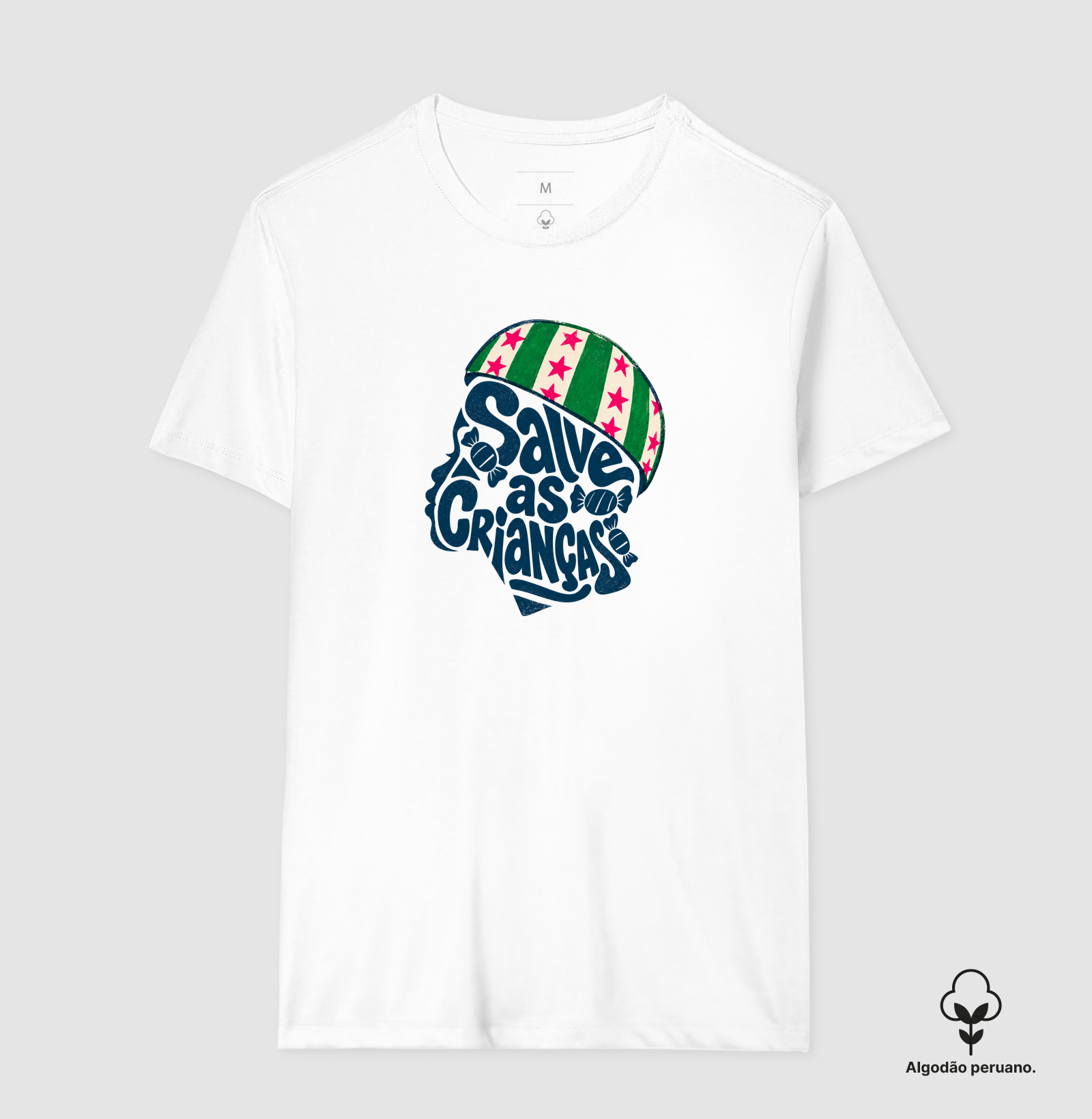 Camiseta Algodão Peruano Salve as crianças - Imagem 4