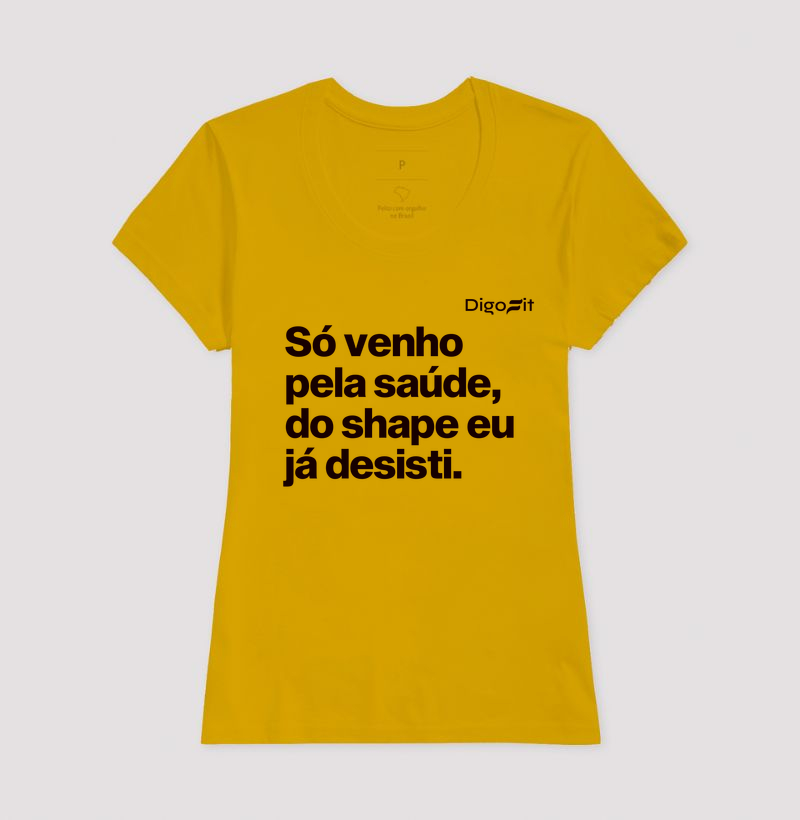 CAMISETA ACADEMIA SÓ VENHO PELA SAÚDE - Imagem 15