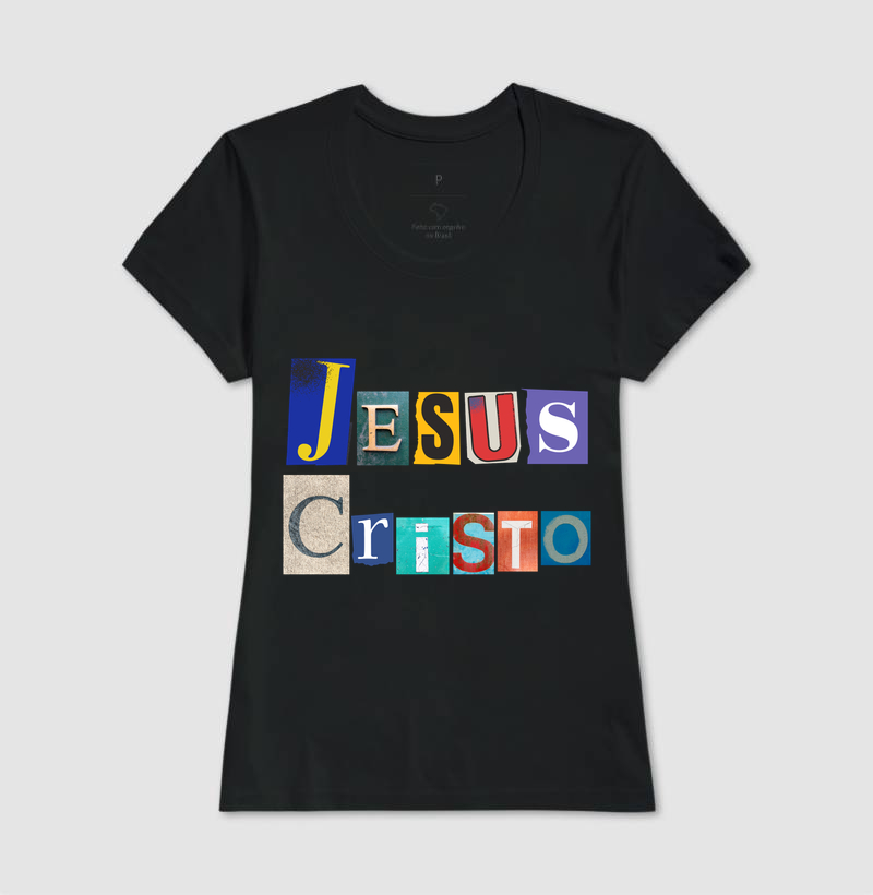 Camiseta Cristã Jesus Cristo Colagem - Imagem 3