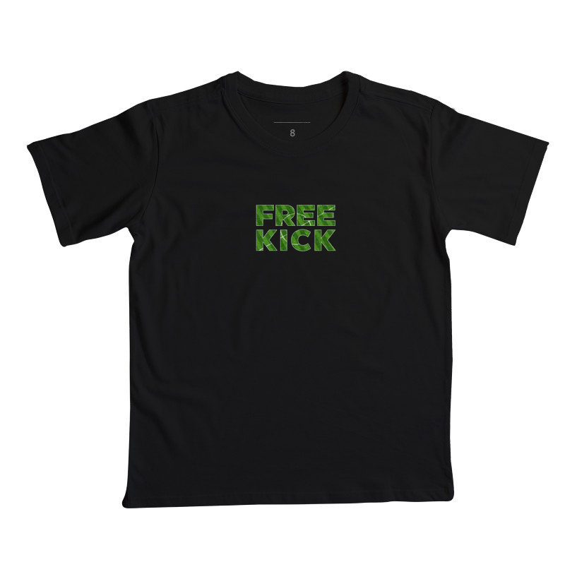 CAMISETA INFANTIL FREE KICK CAMPO DE FUTEBOL - Imagem 4
