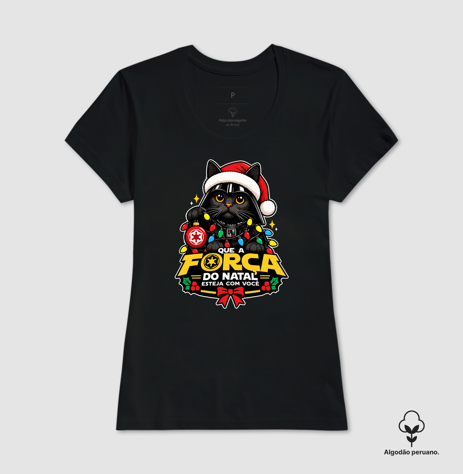 Que a Força do Natal Esteja com Você – Gato Natalino - Imagem 2