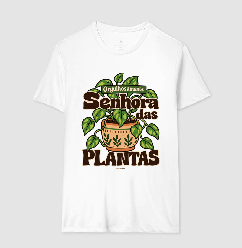 Camiseta Orgulhosamente Senhora das Plantas - Imagem 4